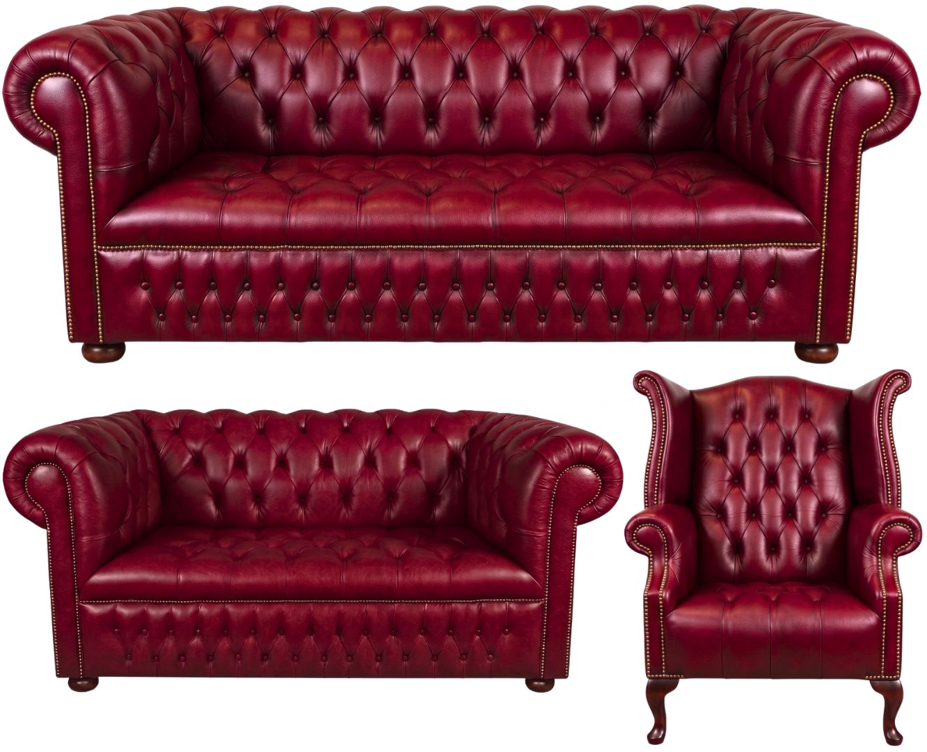 The Churchill Chesterfield 3 Piece Suite