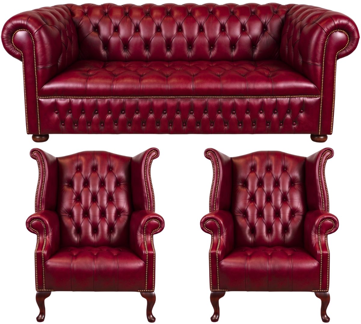 The Churchill Chesterfield 3 Piece Suite