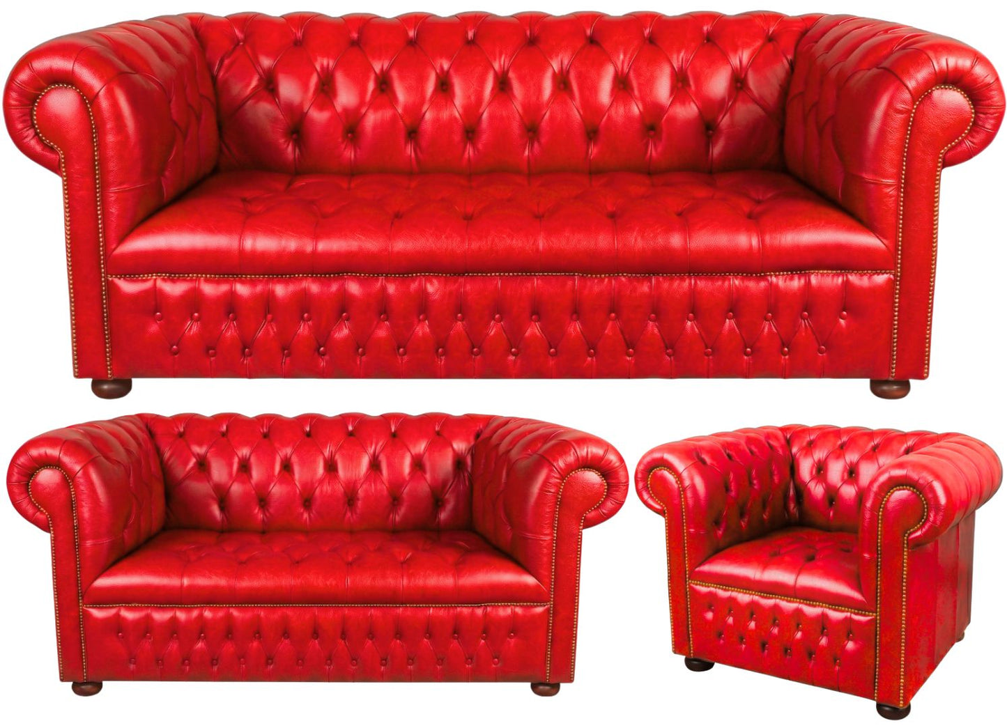 The Churchill Chesterfield 3 Piece Suite