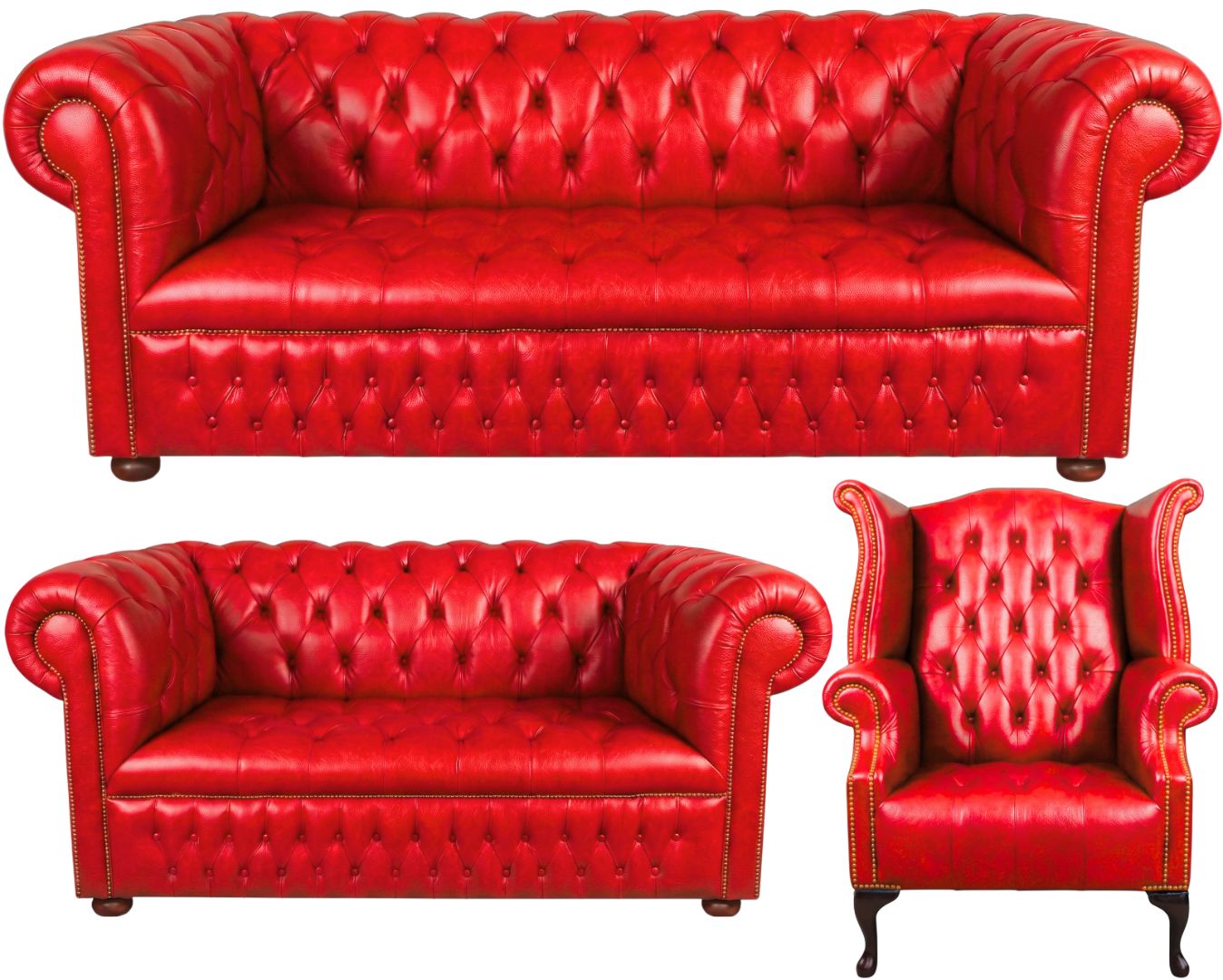 The Churchill Chesterfield 3 Piece Suite