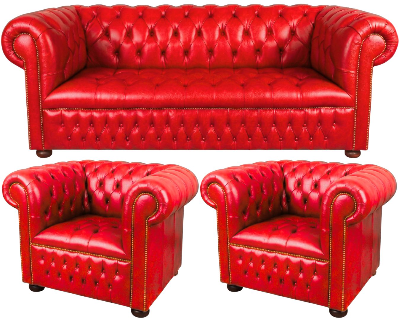 The Churchill Chesterfield 3 Piece Suite