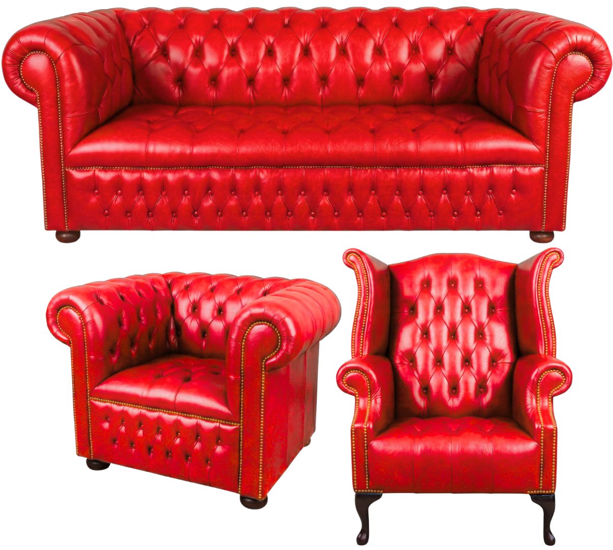 The Churchill Chesterfield 3 Piece Suite