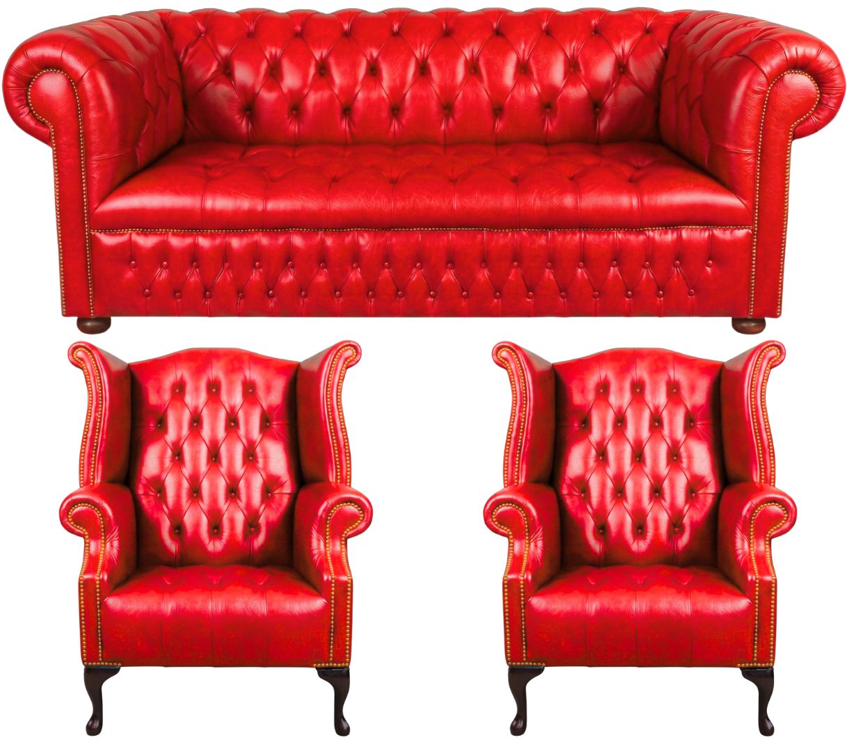 The Churchill Chesterfield 3 Piece Suite
