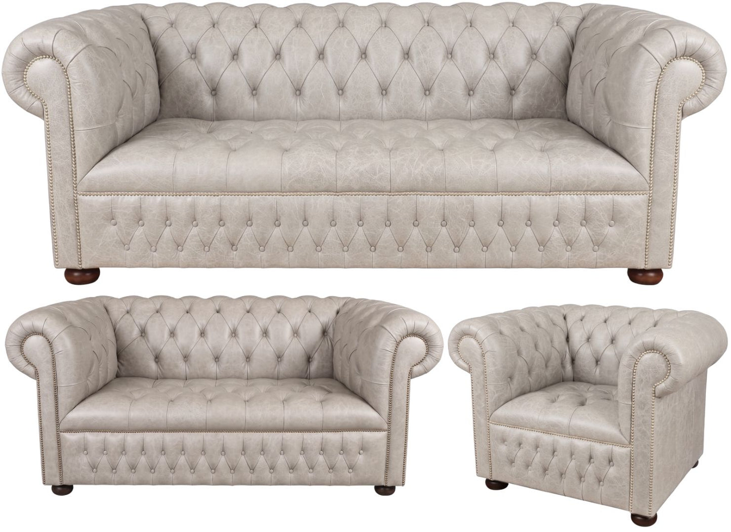 The Churchill Chesterfield 3 Piece Suite