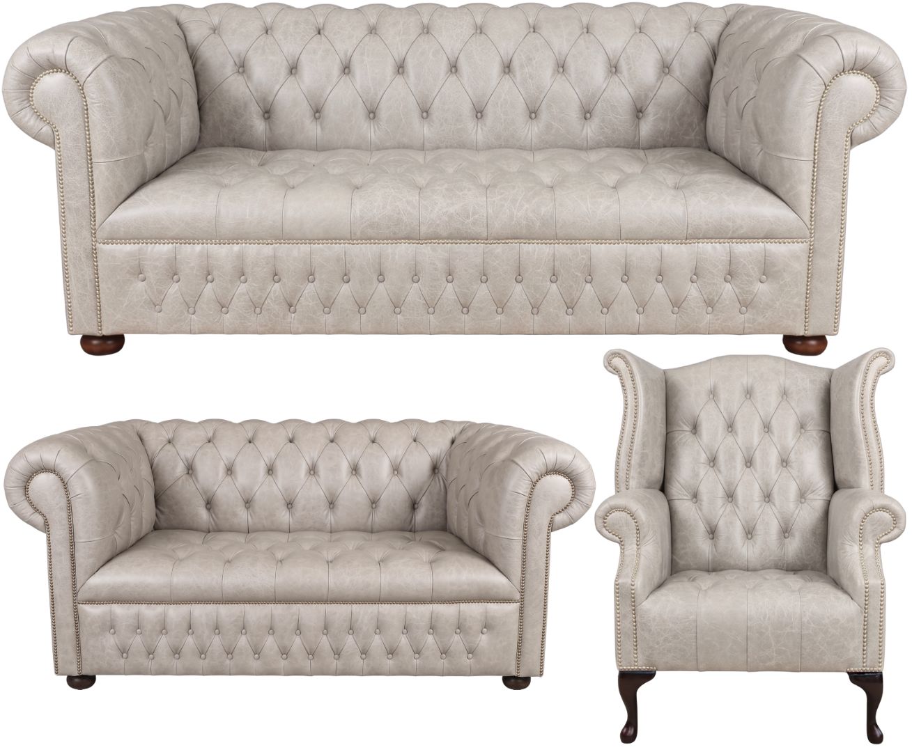 The Churchill Chesterfield 3 Piece Suite