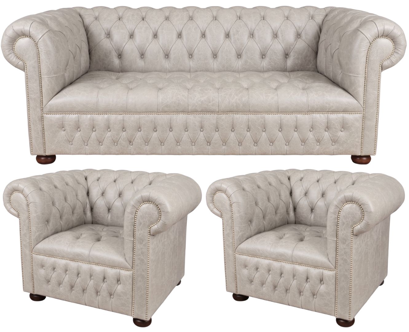 The Churchill Chesterfield 3 Piece Suite