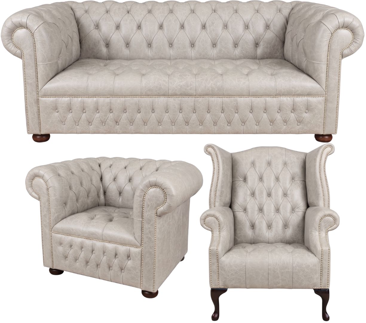The Churchill Chesterfield 3 Piece Suite