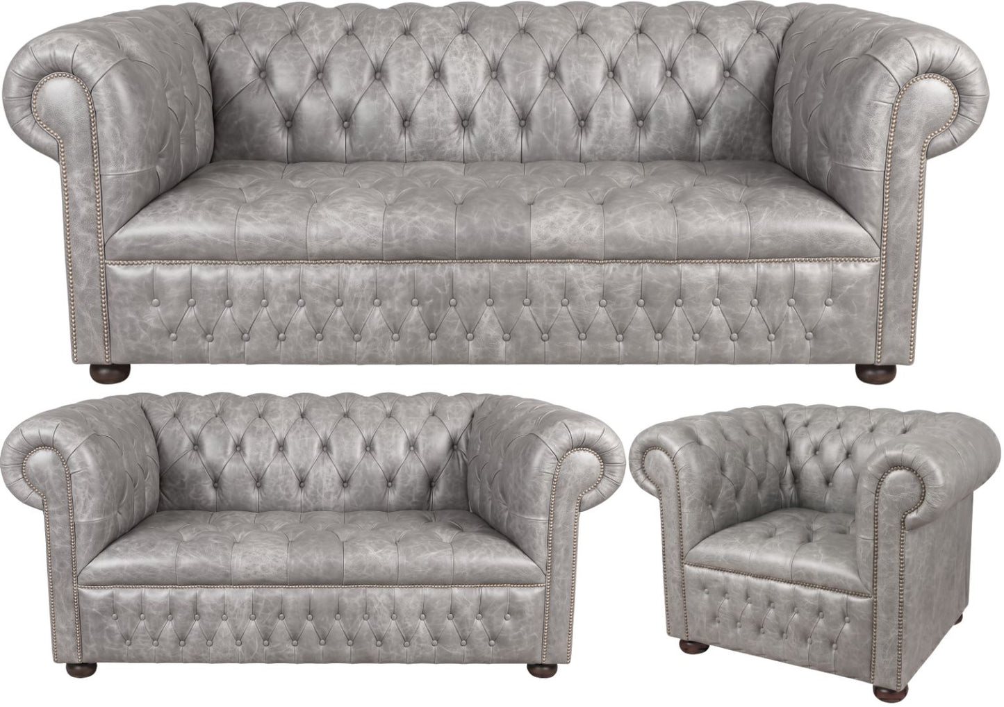 The Churchill Chesterfield 3 Piece Suite