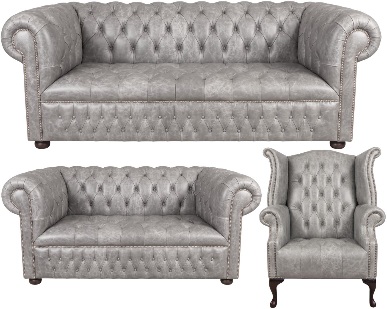 The Churchill Chesterfield 3 Piece Suite