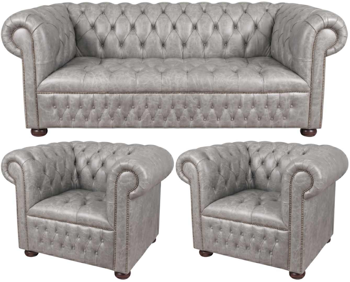 The Churchill Chesterfield 3 Piece Suite
