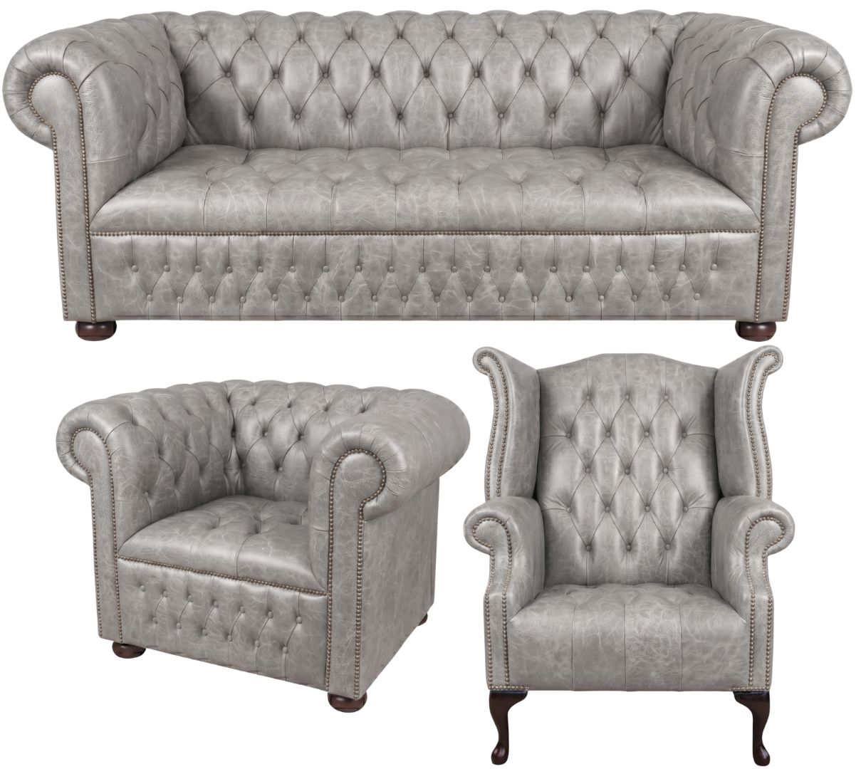 The Churchill Chesterfield 3 Piece Suite