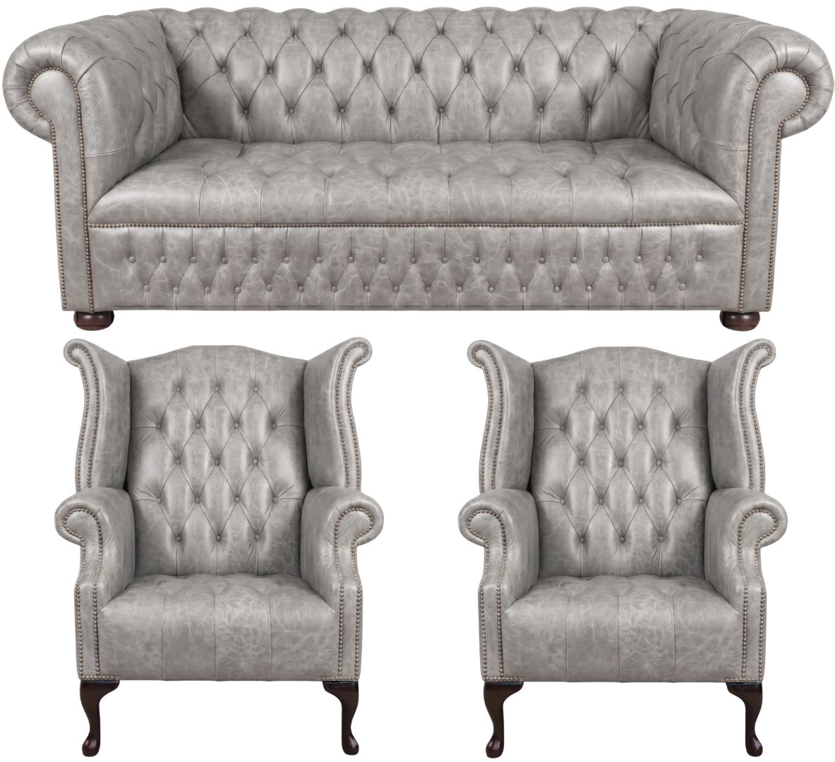 The Churchill Chesterfield 3 Piece Suite