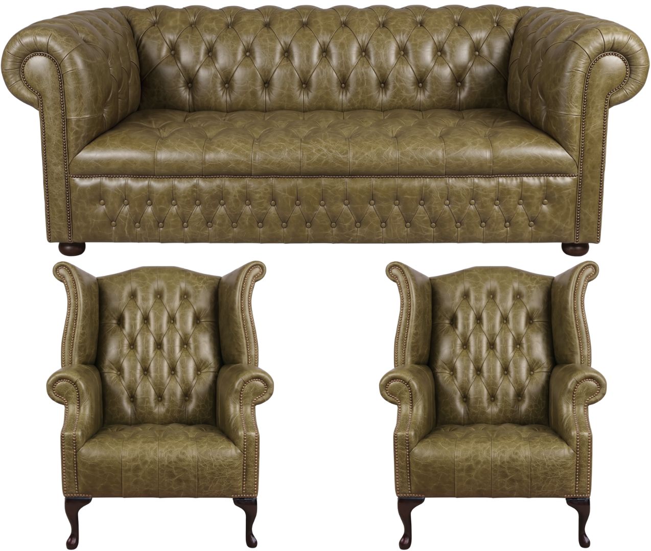 The Churchill Chesterfield 3 Piece Suite