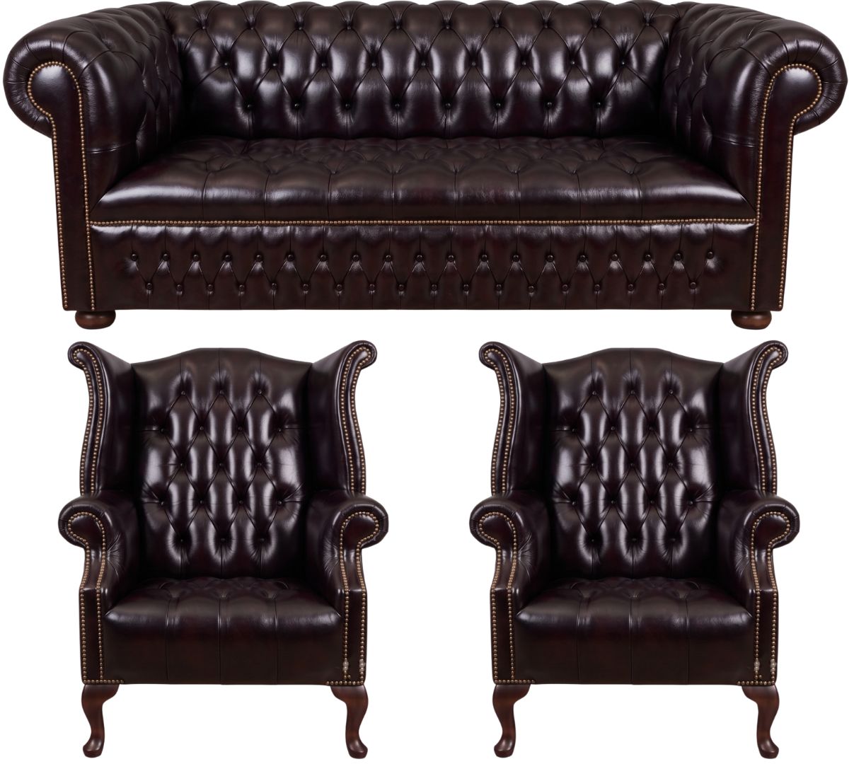 The Churchill Chesterfield 3 Piece Suite