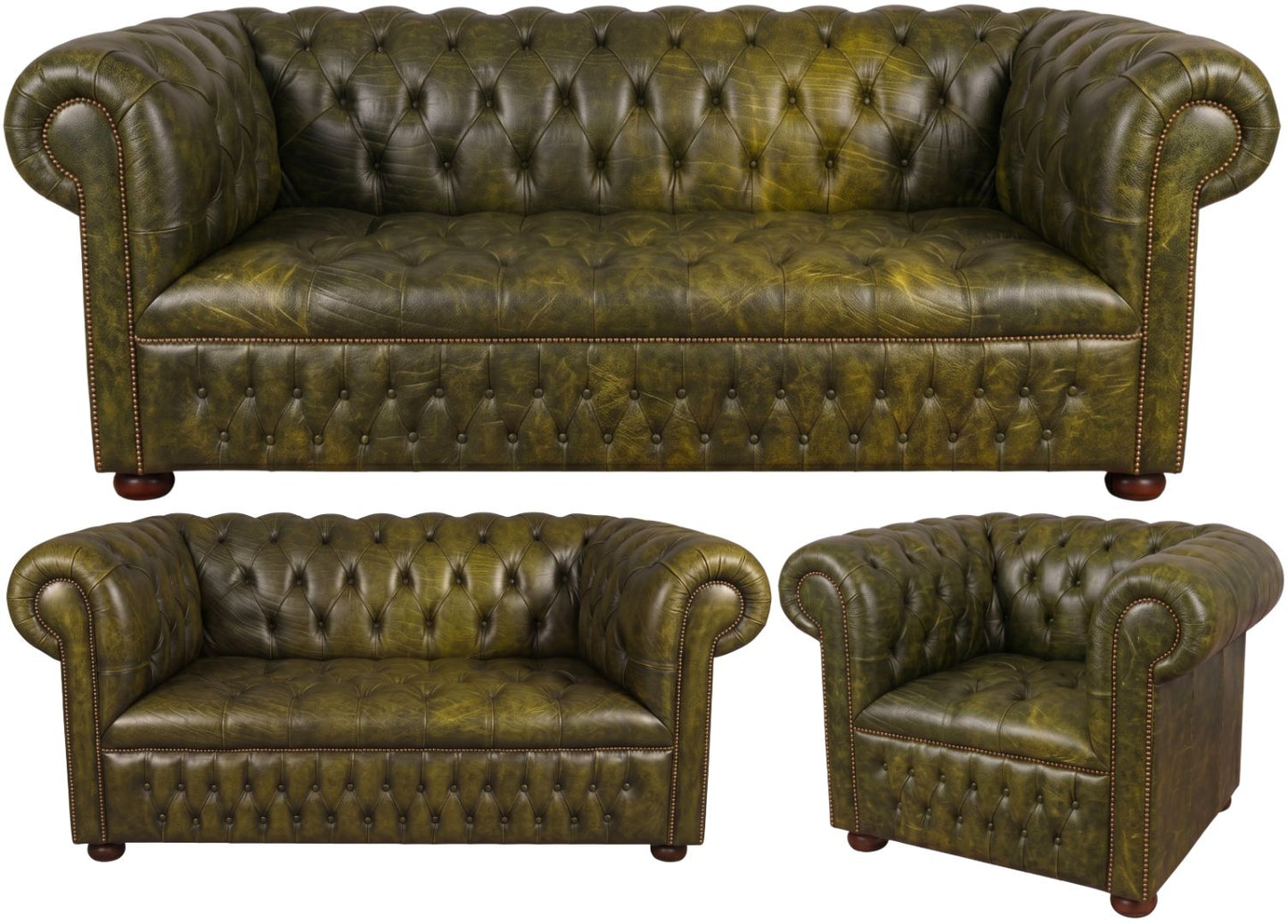 The Churchill Chesterfield 3 Piece Suite