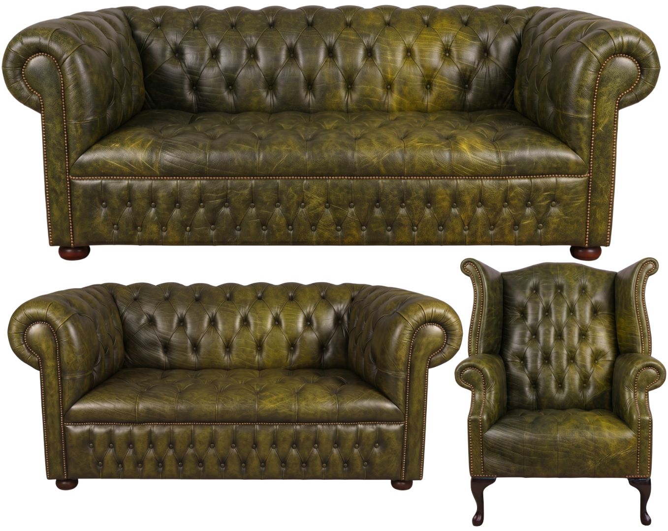 The Churchill Chesterfield 3 Piece Suite