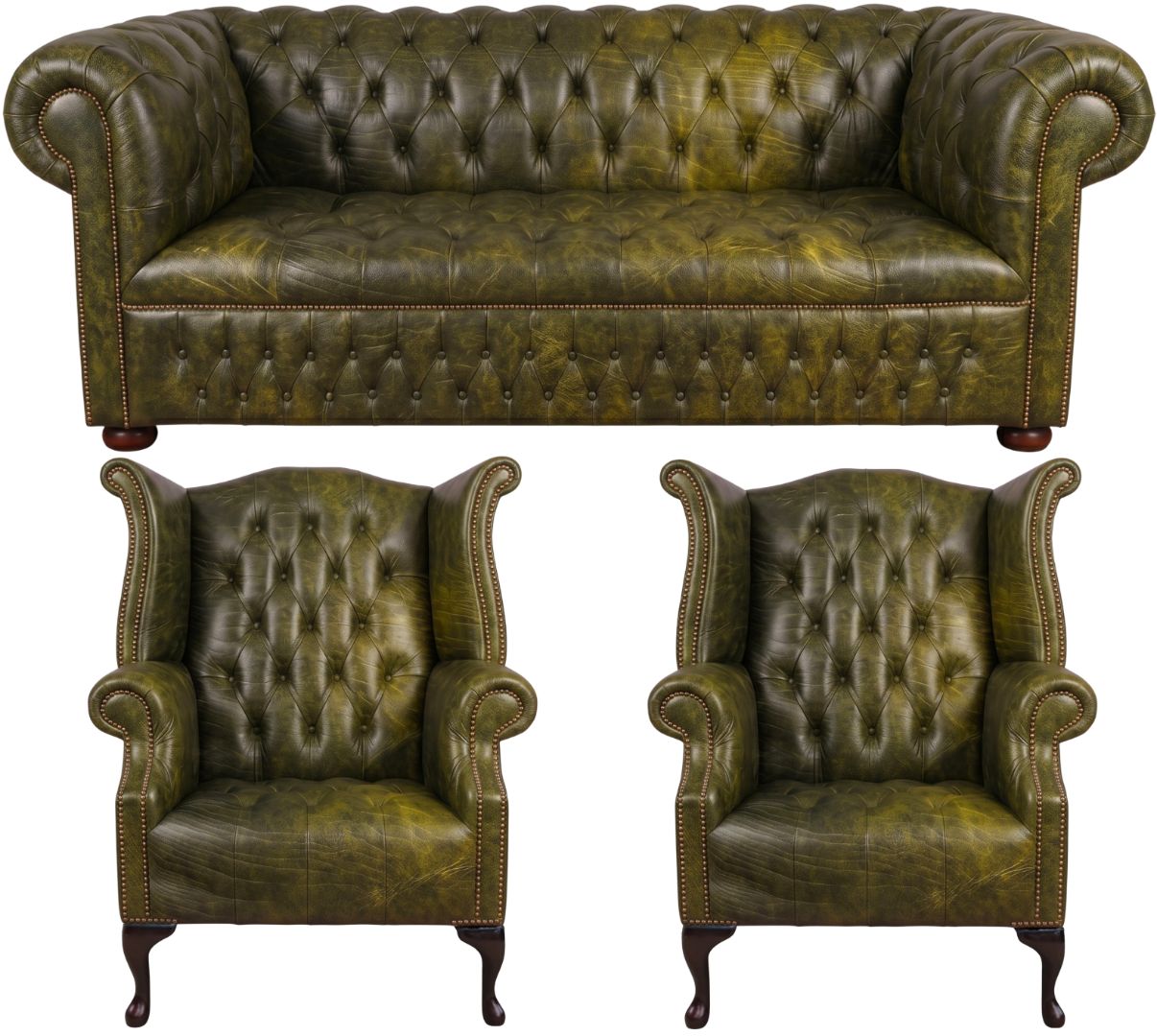 The Churchill Chesterfield 3 Piece Suite