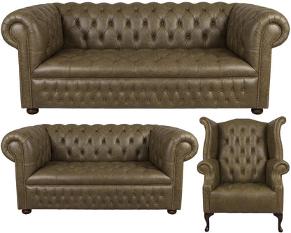 The Churchill Chesterfield 3 Piece Suite
