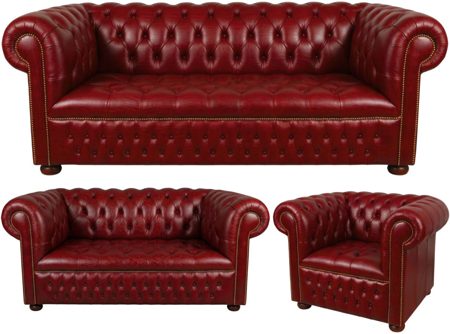 The Churchill Chesterfield 3 Piece Suite