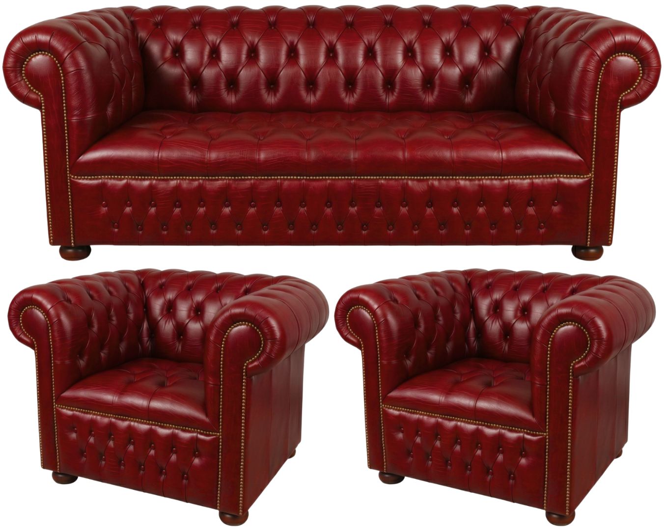 The Churchill Chesterfield 3 Piece Suite