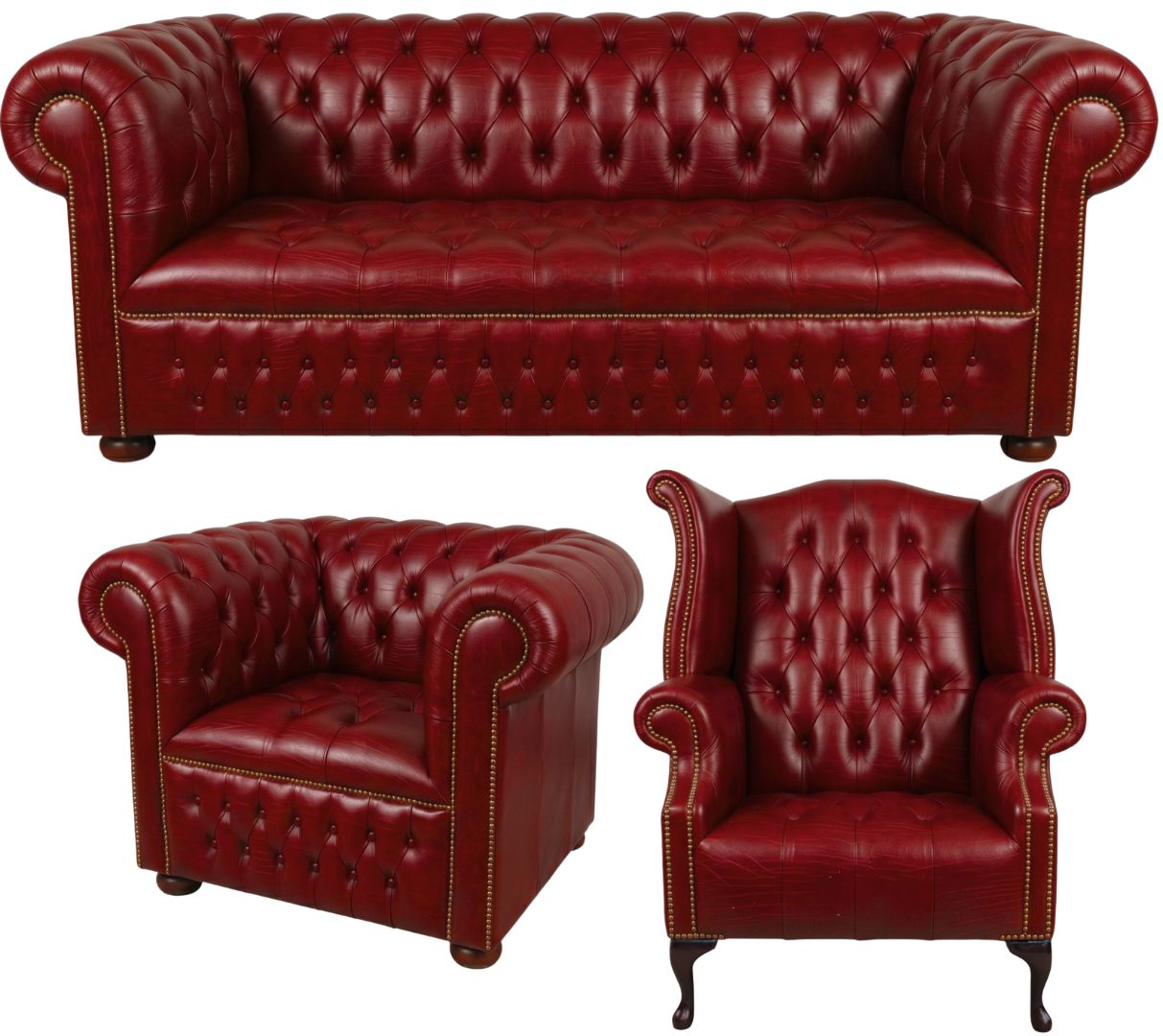The Churchill Chesterfield 3 Piece Suite