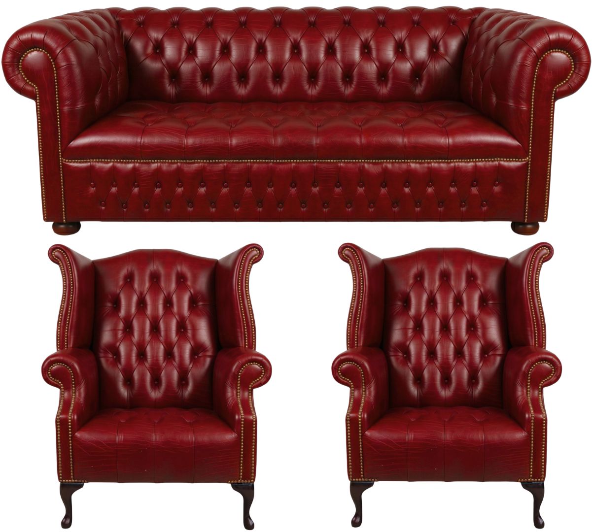 The Churchill Chesterfield 3 Piece Suite