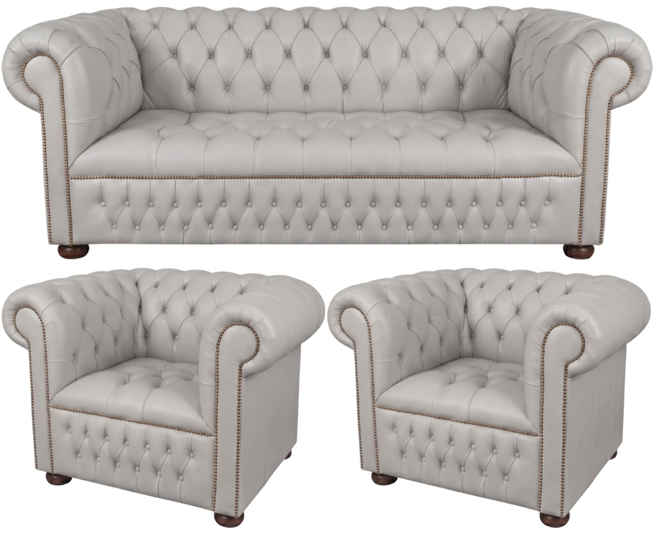 The Churchill Chesterfield 3 Piece Suite
