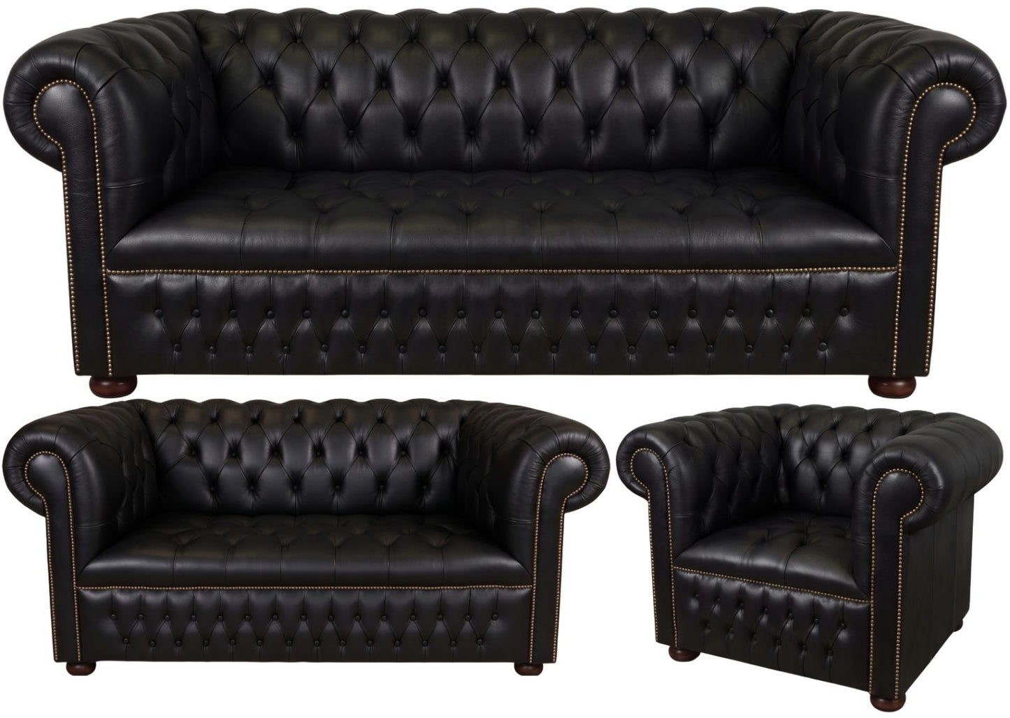 The Churchill Chesterfield 3 Piece Suite