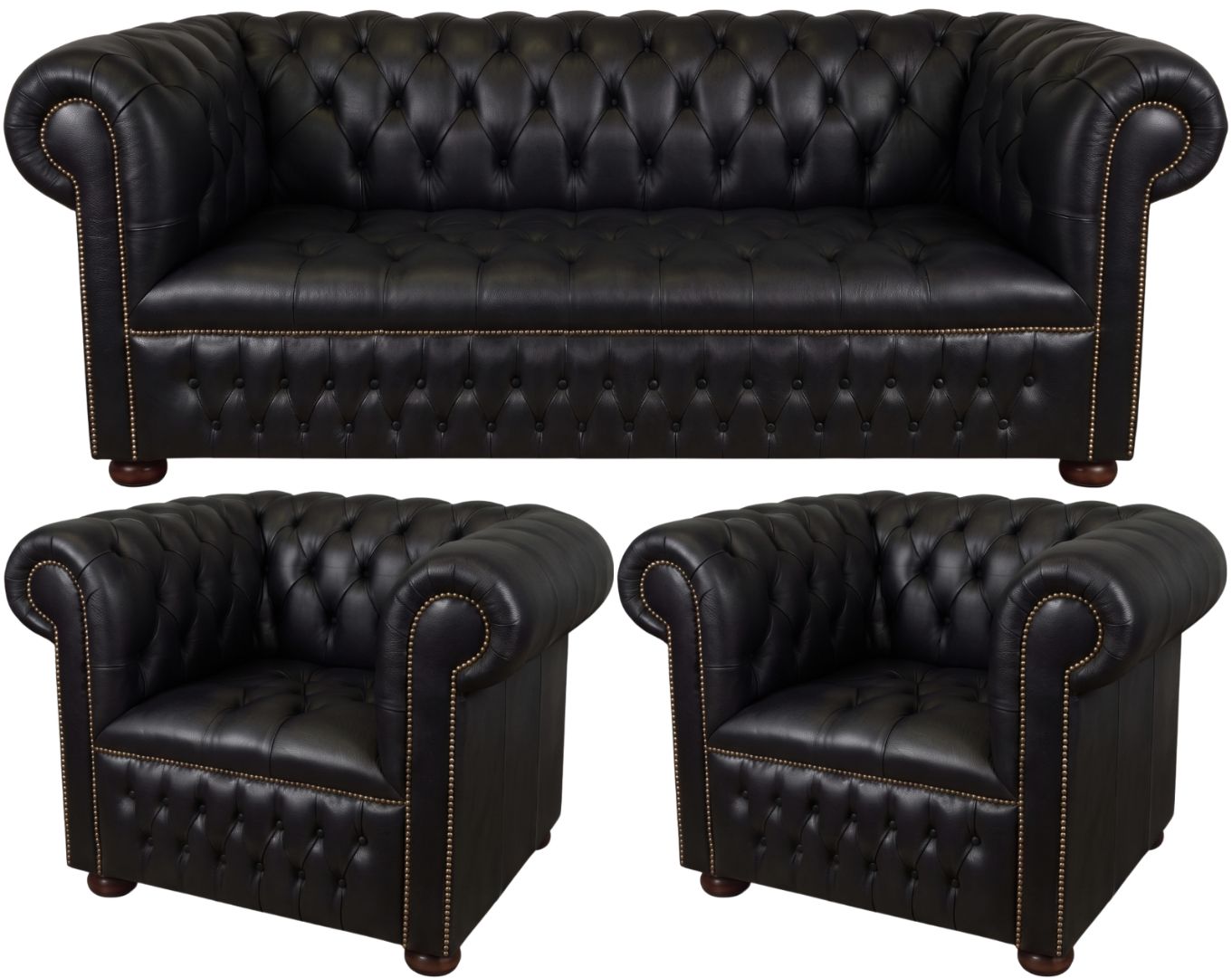 The Churchill Chesterfield 3 Piece Suite