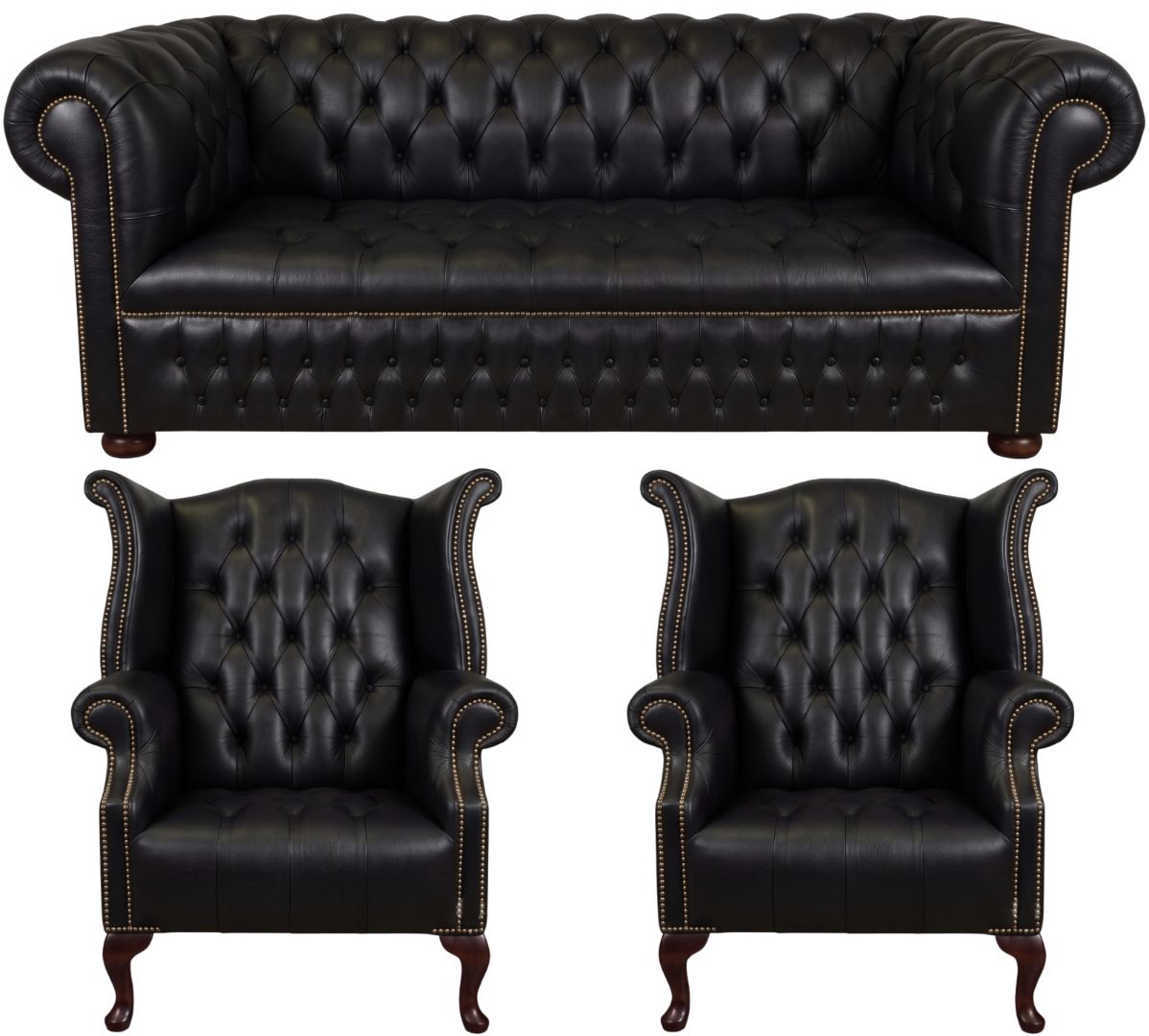 The Churchill Chesterfield 3 Piece Suite