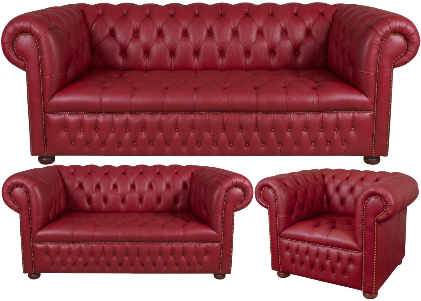 The Churchill Chesterfield 3 Piece Suite