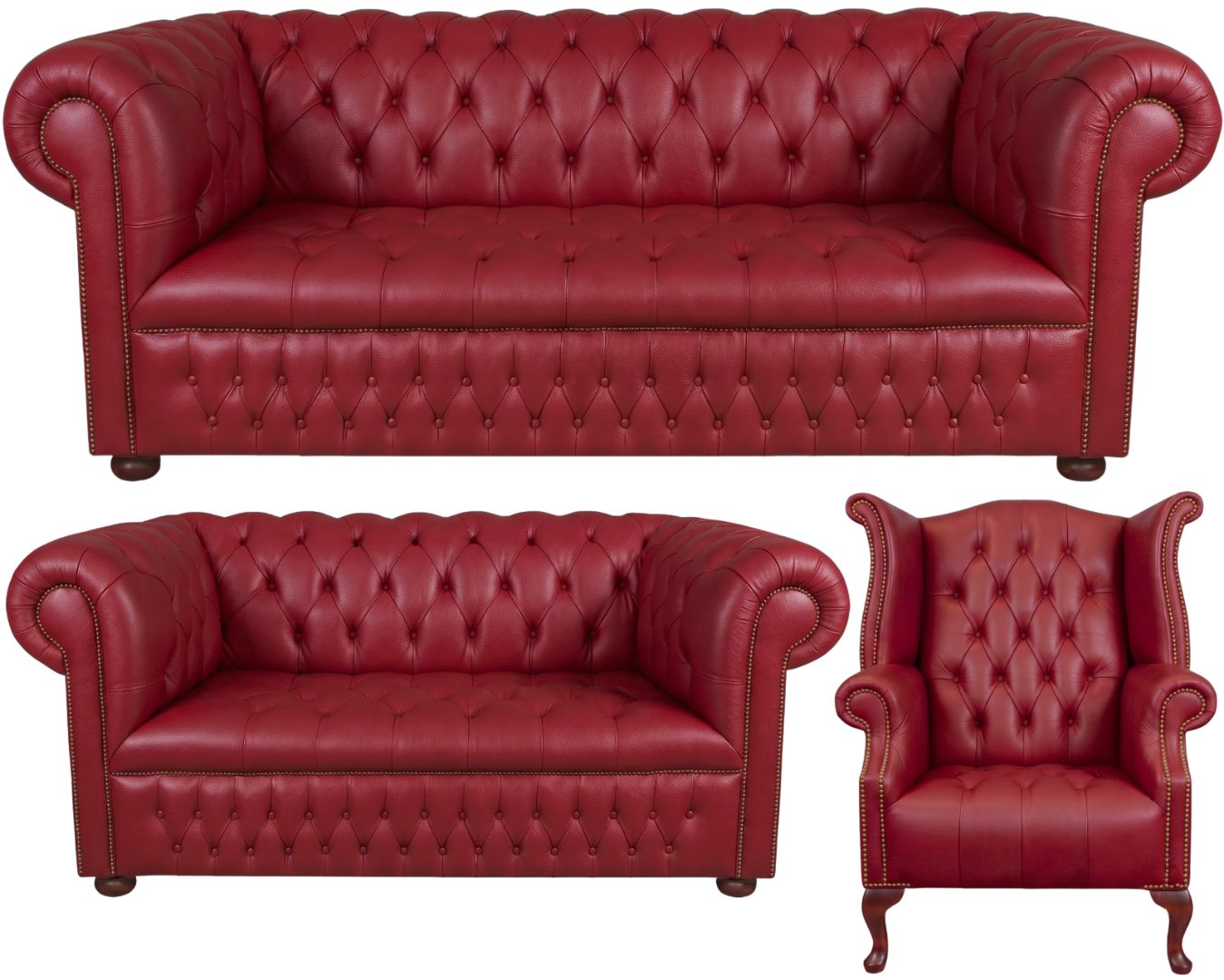 The Churchill Chesterfield 3 Piece Suite