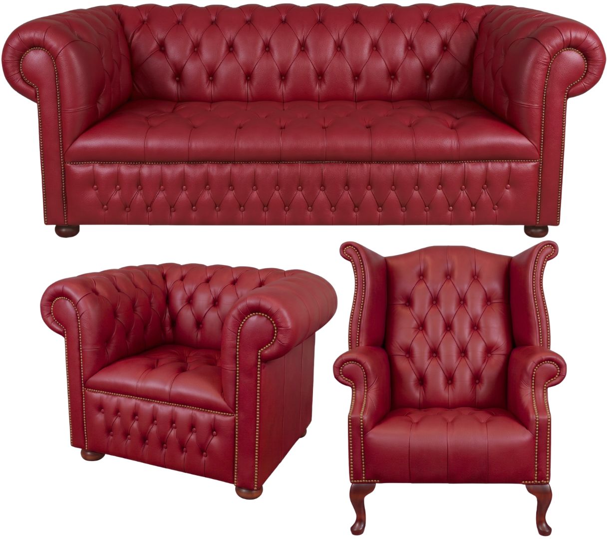 The Churchill Chesterfield 3 Piece Suite