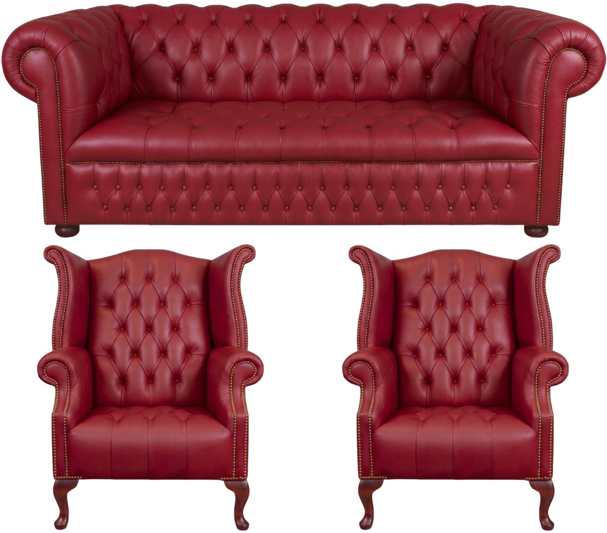 The Churchill Chesterfield 3 Piece Suite