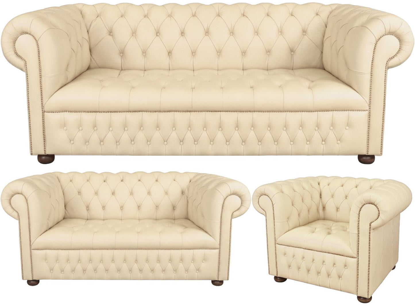 The Churchill Chesterfield 3 Piece Suite