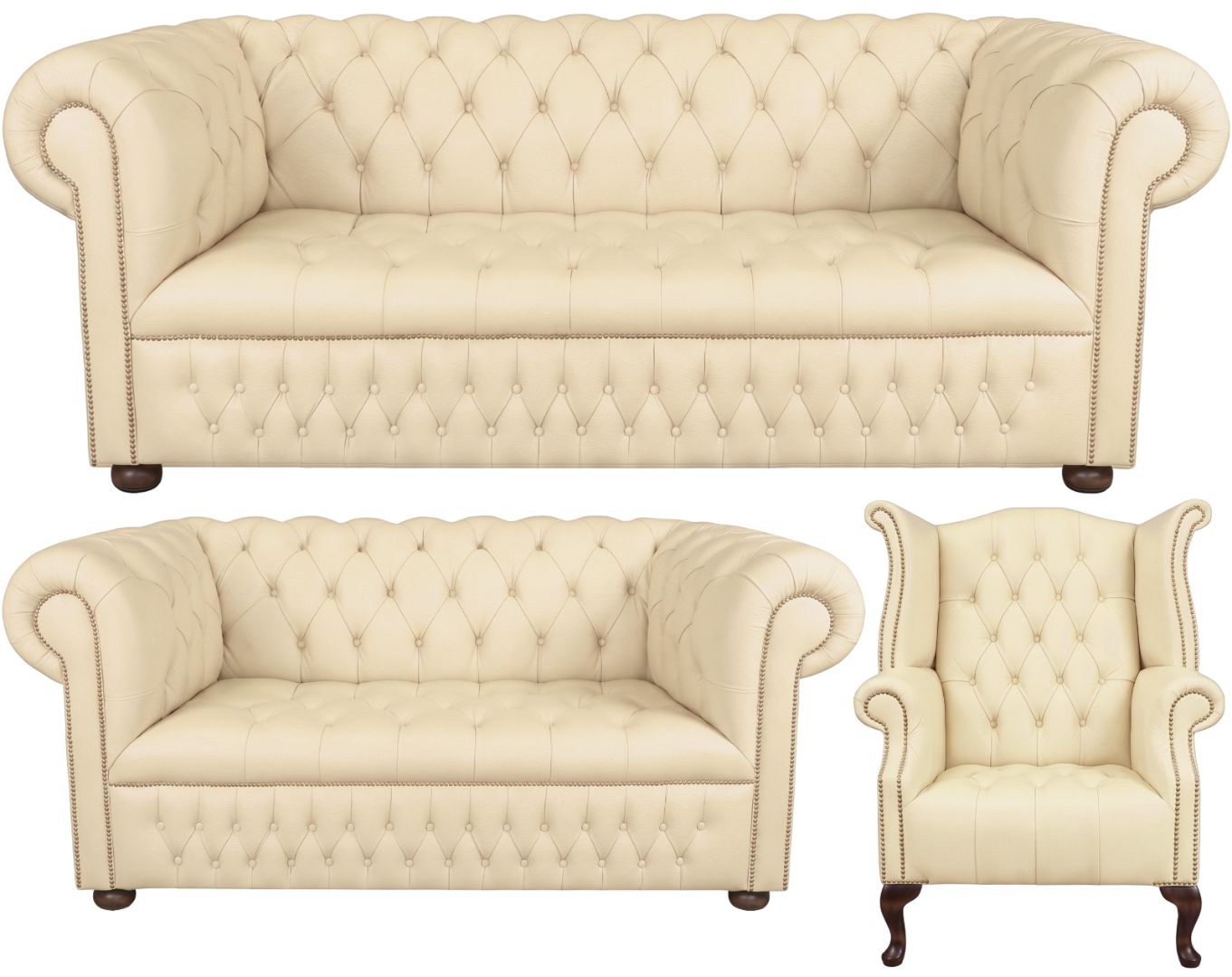 The Churchill Chesterfield 3 Piece Suite