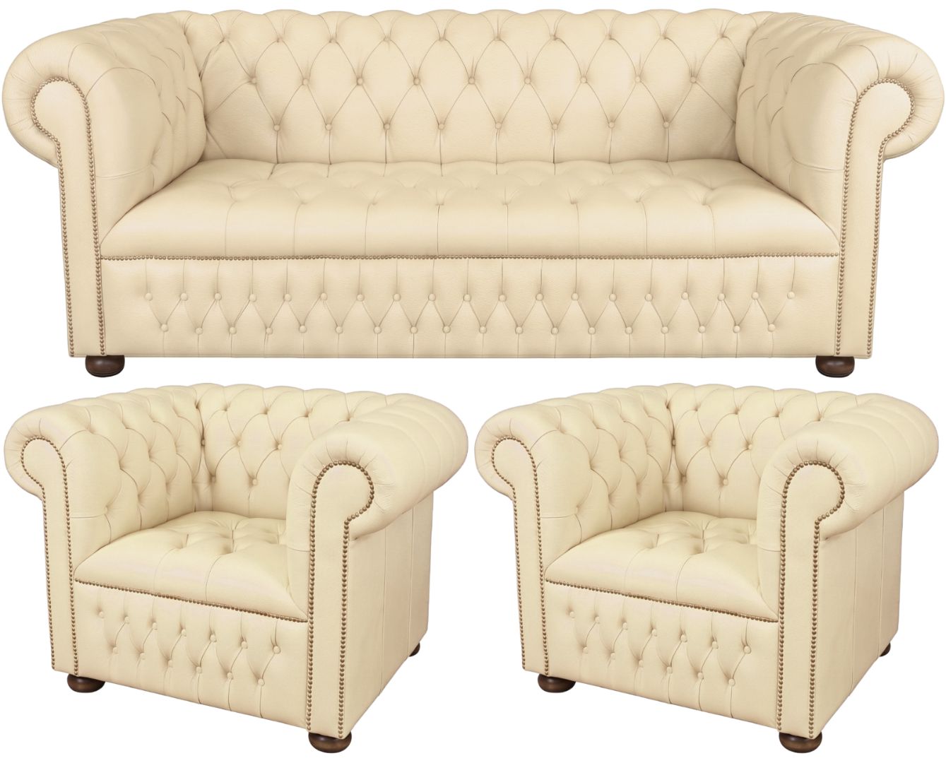 The Churchill Chesterfield 3 Piece Suite
