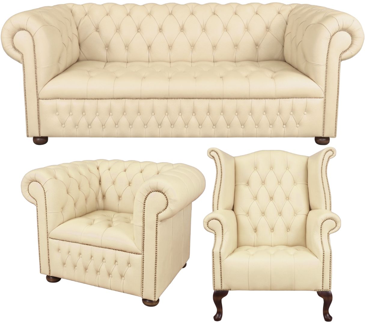The Churchill Chesterfield 3 Piece Suite
