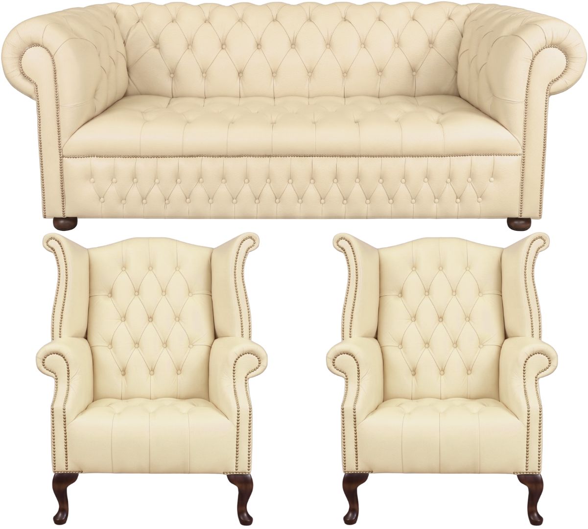 The Churchill Chesterfield 3 Piece Suite