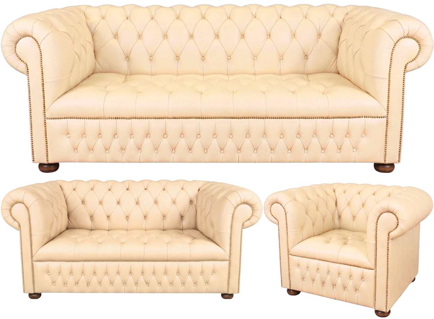 The Churchill Chesterfield 3 Piece Suite