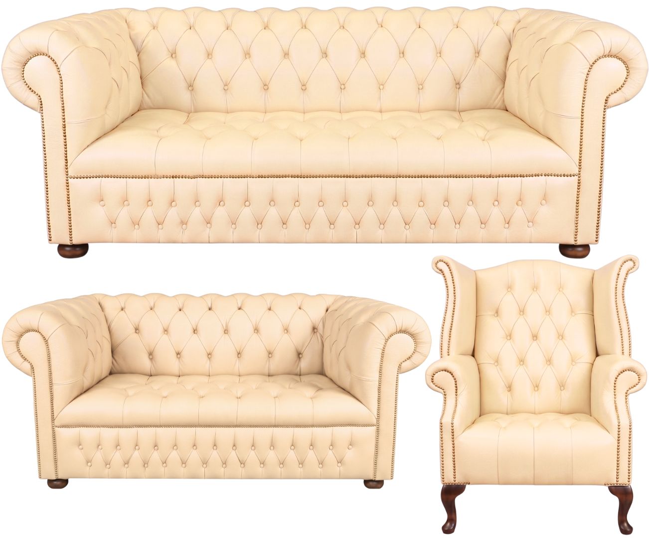 The Churchill Chesterfield 3 Piece Suite