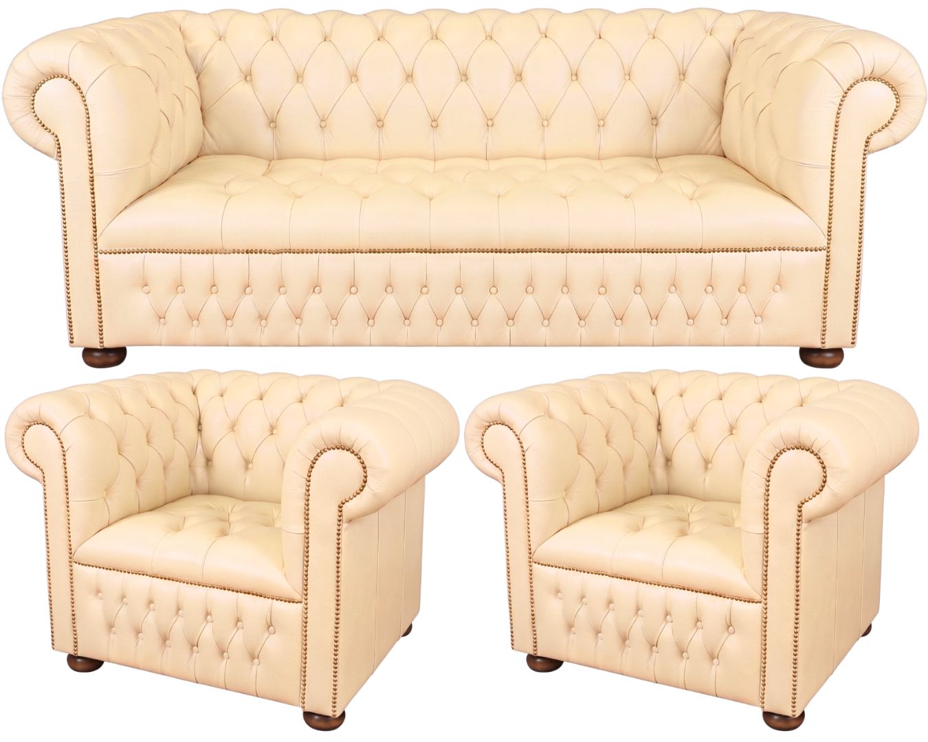 The Churchill Chesterfield 3 Piece Suite