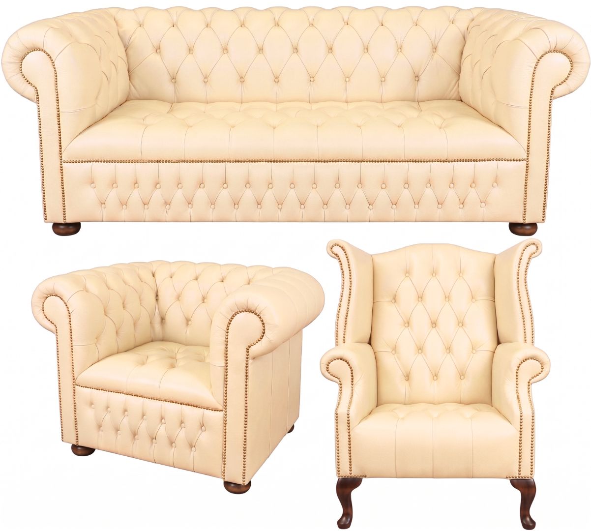The Churchill Chesterfield 3 Piece Suite