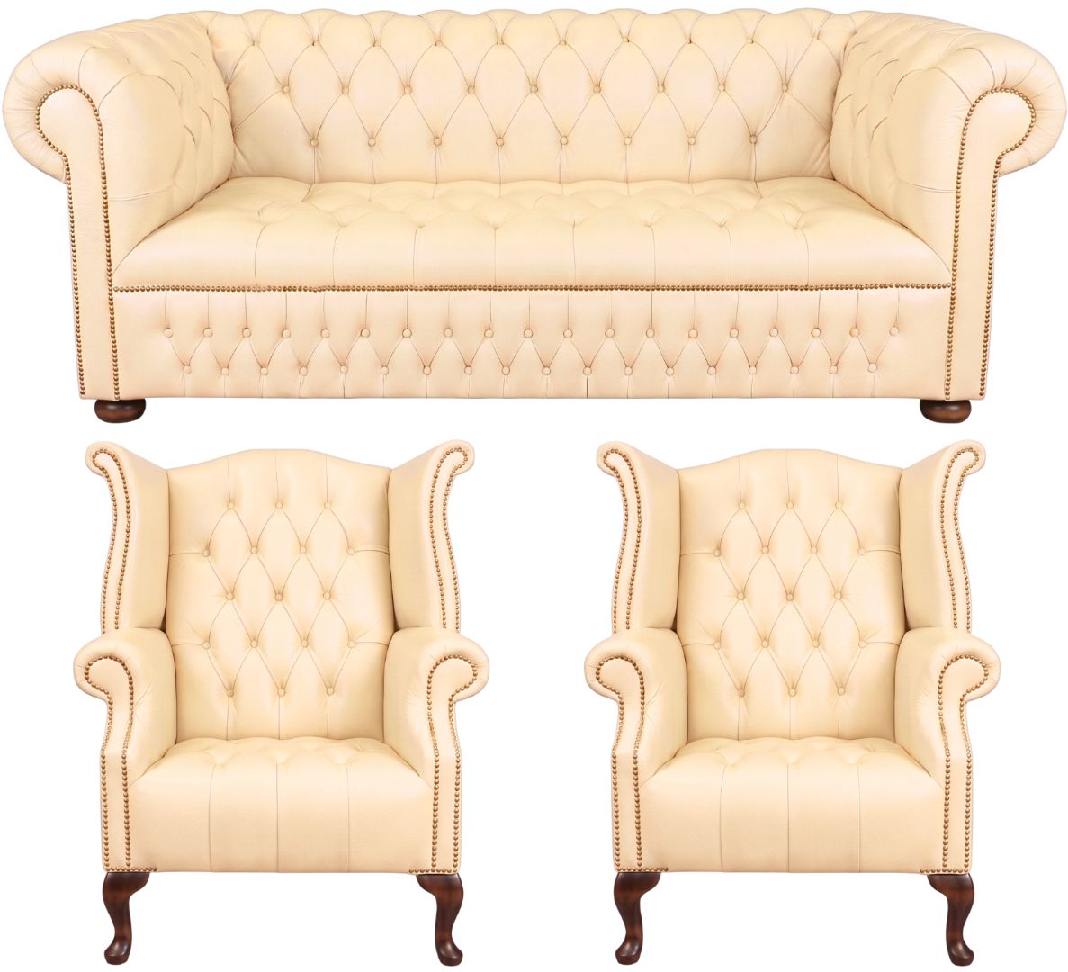 The Churchill Chesterfield 3 Piece Suite