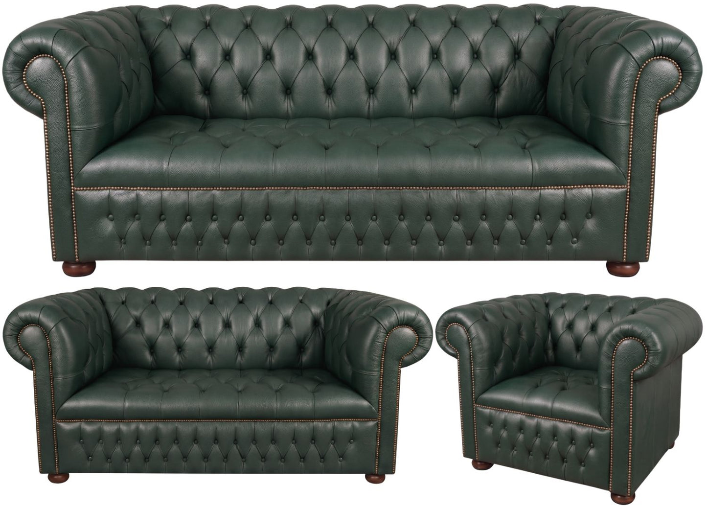 The Churchill Chesterfield 3 Piece Suite