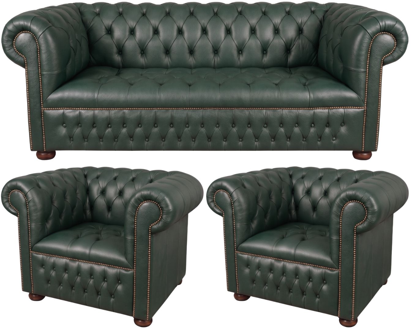 The Churchill Chesterfield 3 Piece Suite
