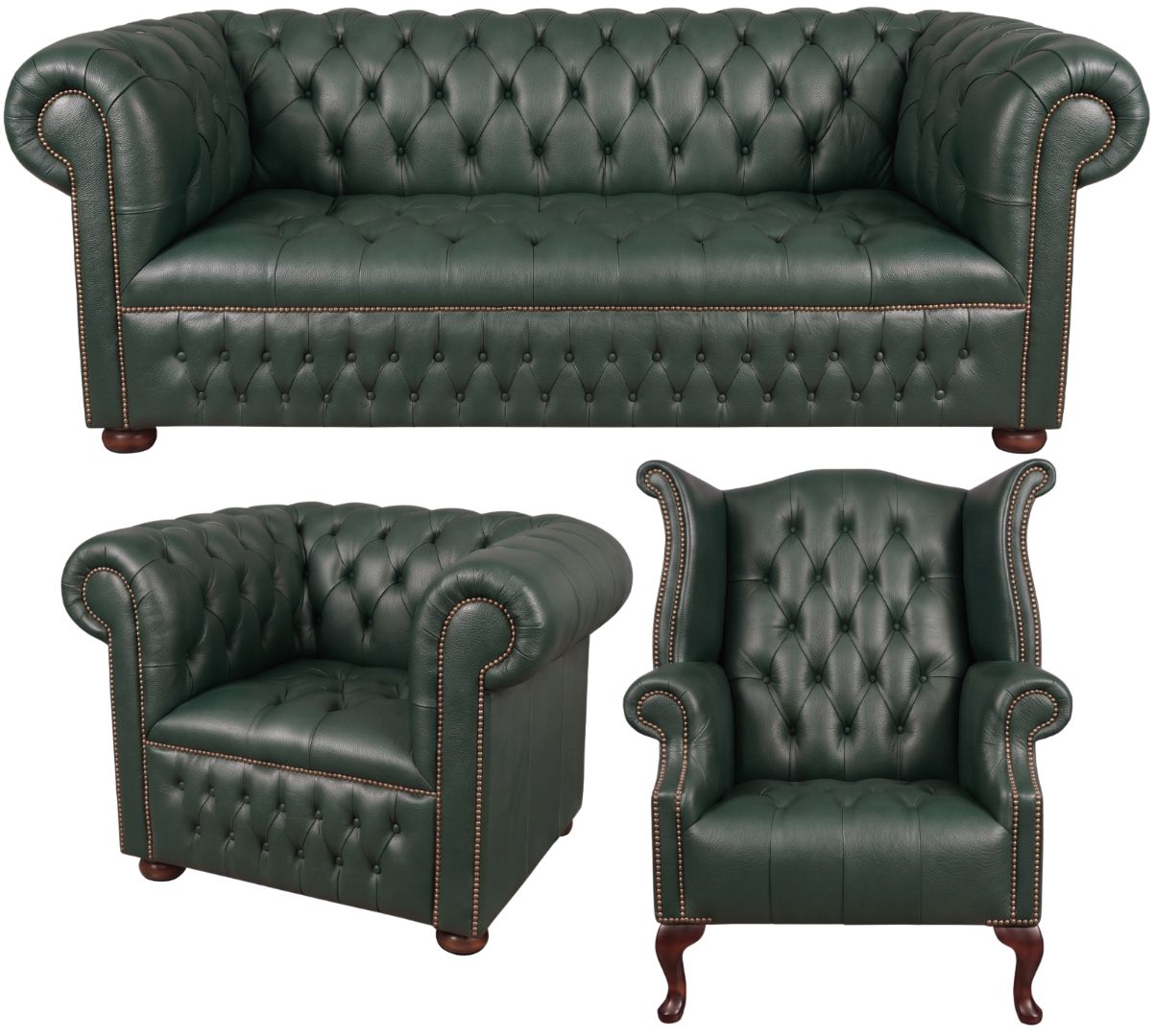The Churchill Chesterfield 3 Piece Suite