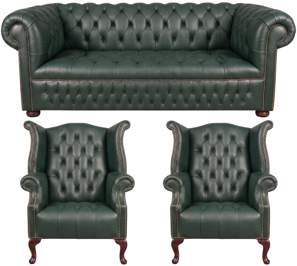 The Churchill Chesterfield 3 Piece Suite