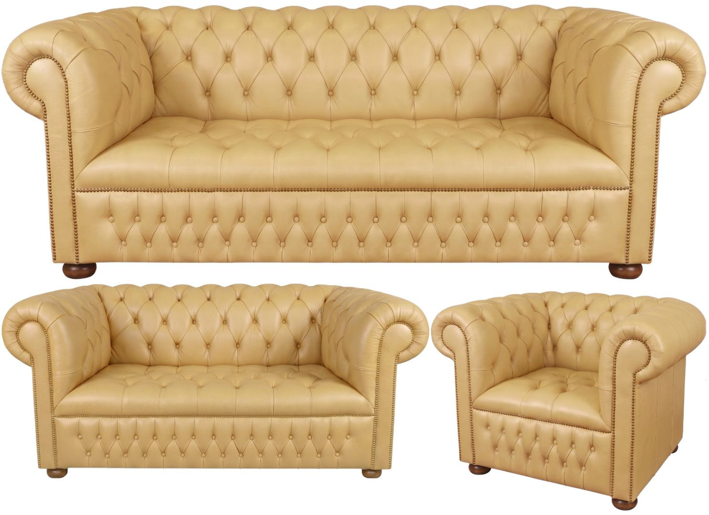 The Churchill Chesterfield 3 Piece Suite