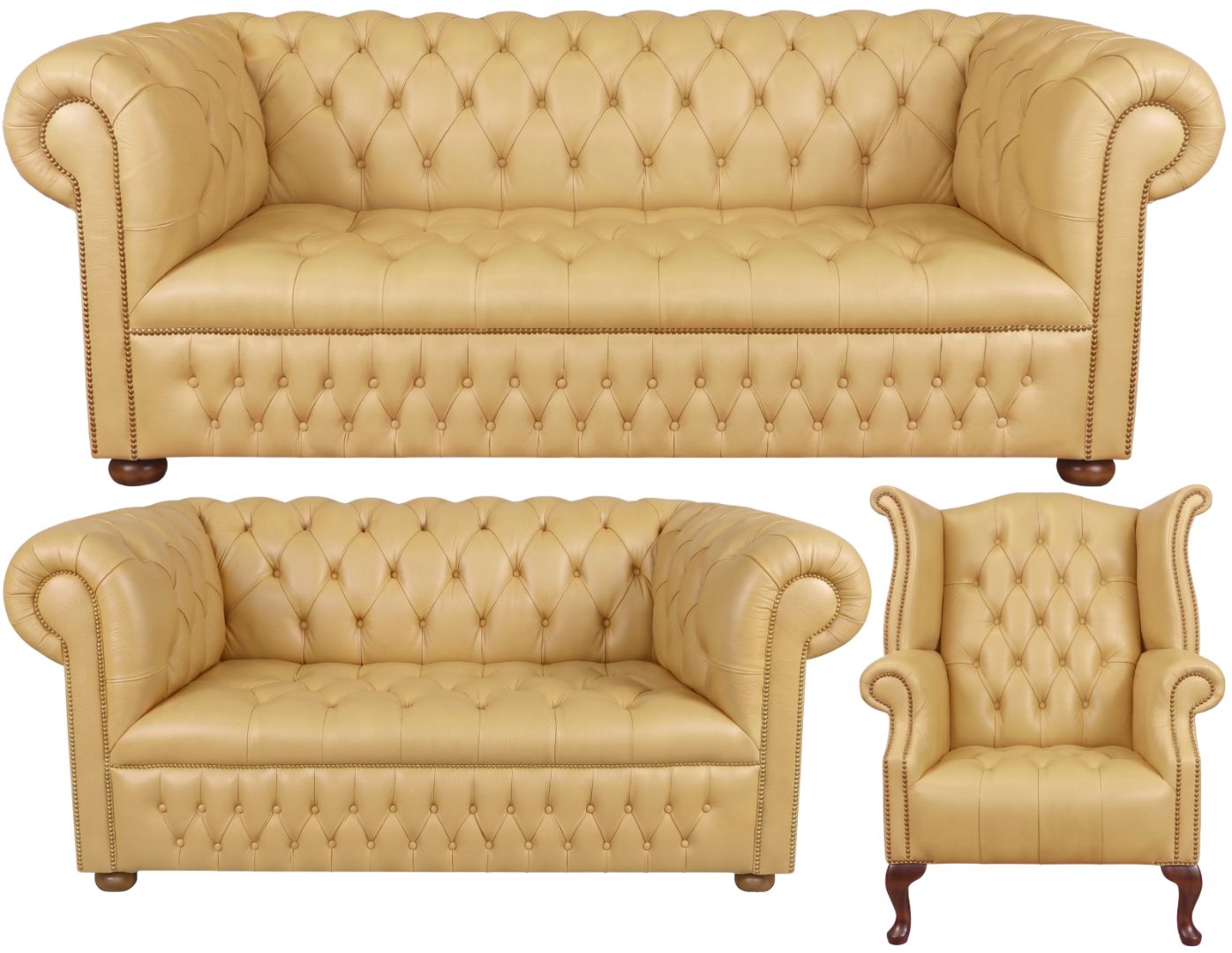 The Churchill Chesterfield 3 Piece Suite